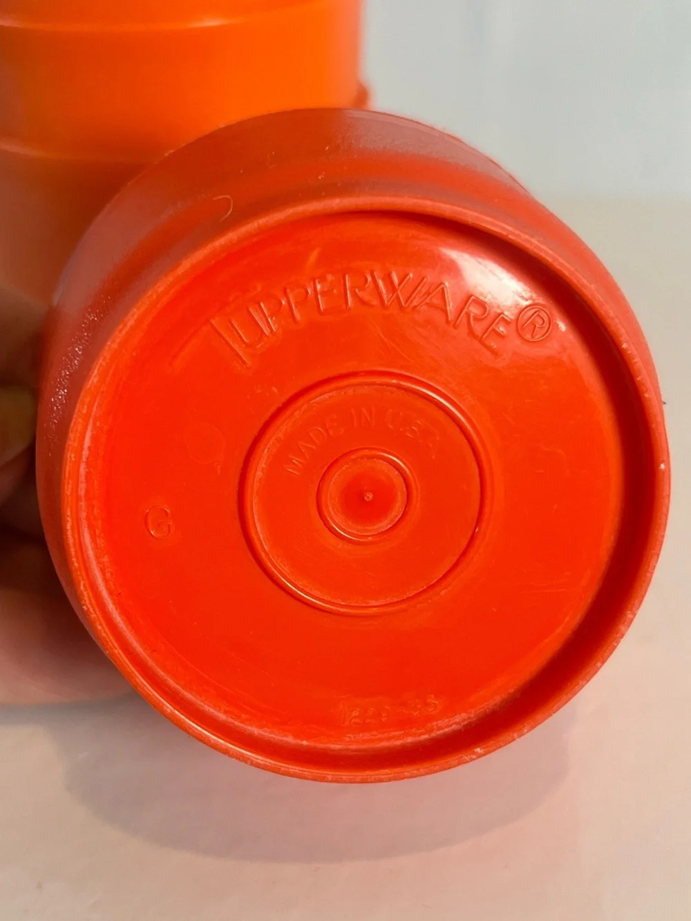 Vintage Tupperware 1229 Orange Snack Cups 4oz - Lot of 5 Replacement Bowls